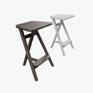 3D Barstool Hoch