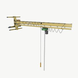 Wall Mounted Crane 3D model