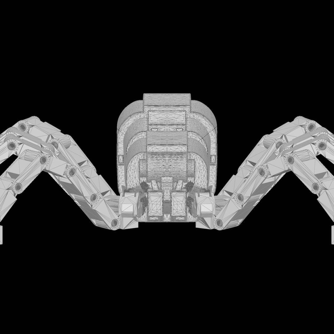 Articulated Spider 3D model https://p.turbosquid.com/ts-thumb/av/BkUOcH/Xk/wireframe/png/1770001150/1920x1080/fit_q87/b3fd793b490d7bdcc6b6886aec317049364cb2a3/wireframe.jpg