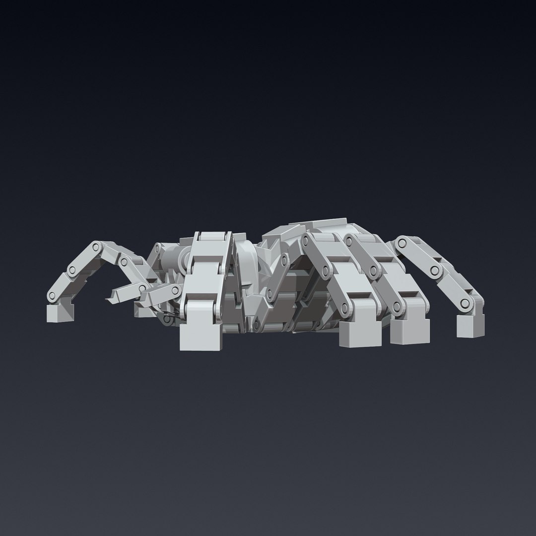 Articulated Spider 3D model https://p.turbosquid.com/ts-thumb/av/BkUOcH/d1/articulatedspider_bpr.1005/jpg/1770001145/1920x1080/fit_q87/249f9b6c754a572b41bc55cf0b729dd18f19ed65/articulatedspider_bpr.1005.jpg