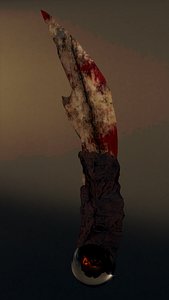 3d dagger bone bronze
