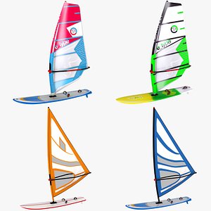3D windsurf boards sail model