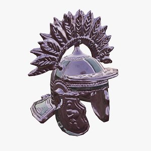 roman warrior helmet 3D model