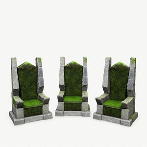 3D Stone Throne