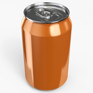 Beverage Can 330 ml Orange model