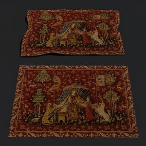 3D carpet tapestry model
