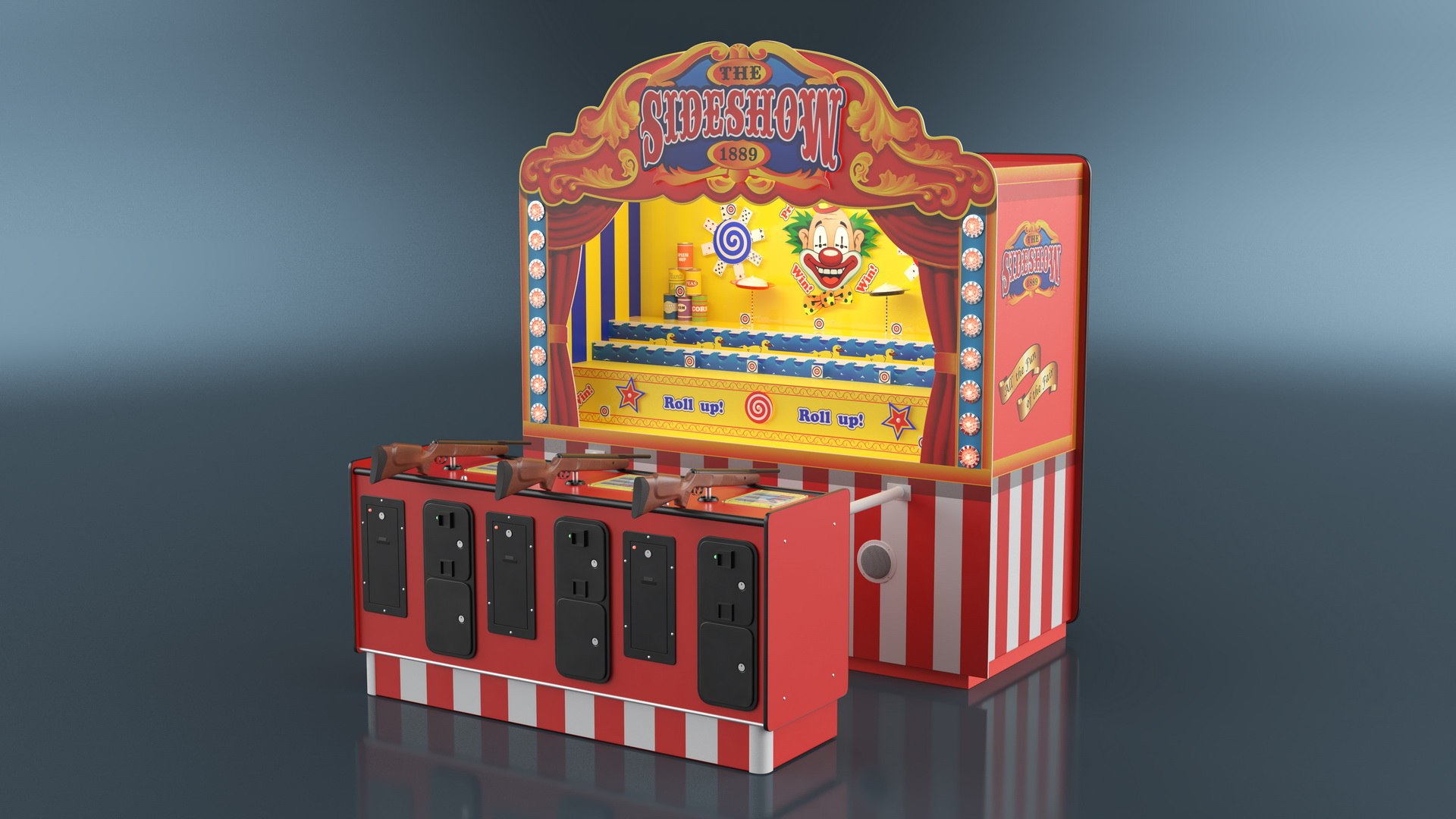 3D Carnival Shooting Game Machine model https://p.turbosquid.com/ts-thumb/av/SLXADO/PV/carnival_shooting_game_machine_004/jpg/1738118249/1920x1080/fit_q87/f08ef3d879e1627d08544785257f8097bf588242/carnival_shooting_game_machine_004.jpg