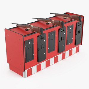 3D Carnival Shooting Game Machine model