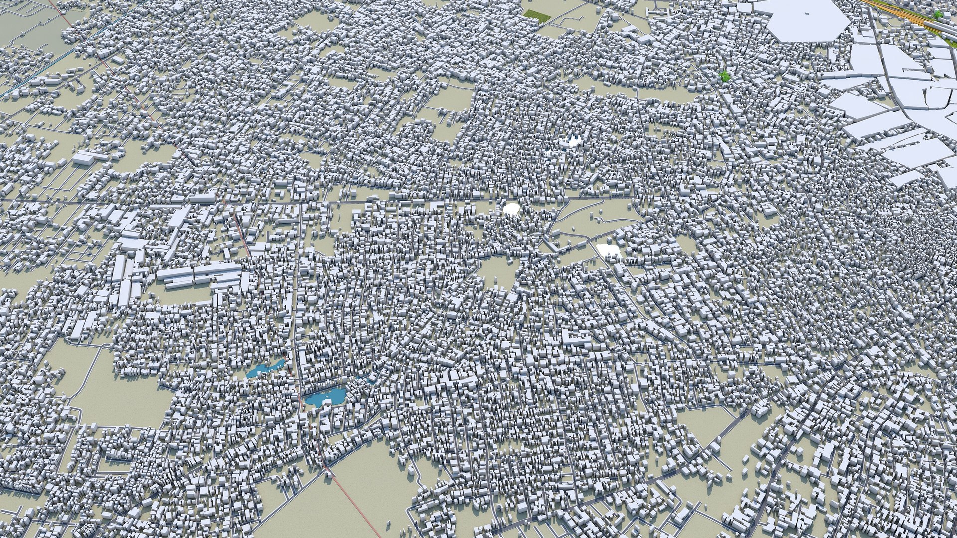 3D Model Aligarh City Uttar Pradesh India - TurboSquid 2084604