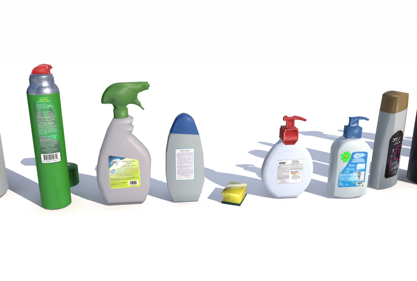 3D Model Cleaning Products - TurboSquid 1221993