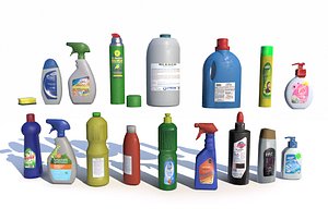 3D model cleaning products