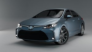3D Toyota Corolla  hybrid 2021 model