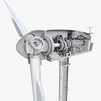 Wind turbine tower generator inside