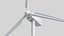 3D model Wind turbine tower generator inside