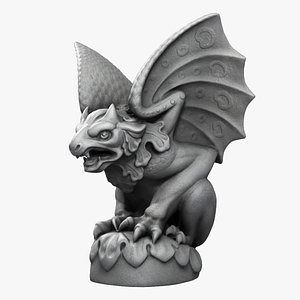 3d gargoyle statue