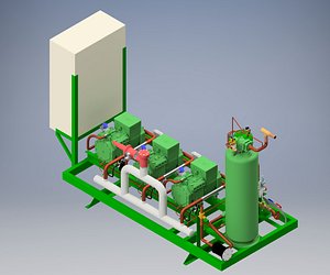 Compressor pack 3xBITZER 4-TES-9Y(1)