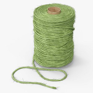 Skein of Green Jute Twine