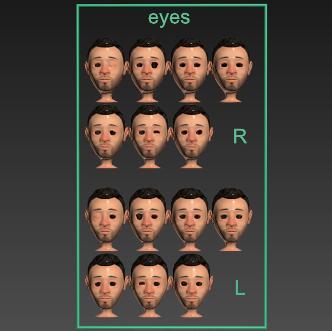 Face Rigging 3d Model
