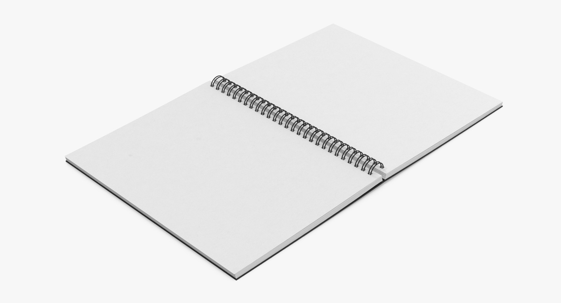 Spiral sketchbook book 01 3D model TurboSquid 1206521