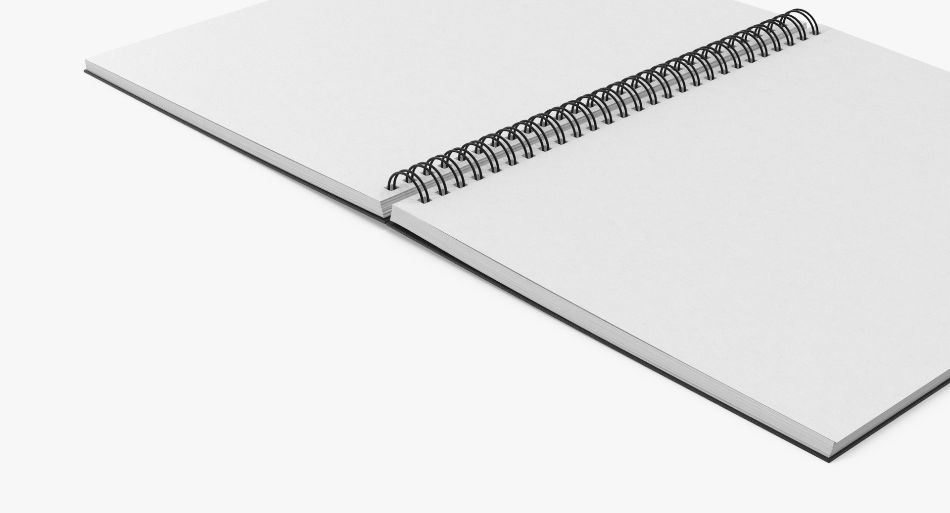 Spiral sketchbook book 01 3D model TurboSquid 1206521