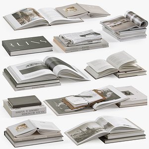 Coffee Table Books 3 3D model