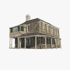 Housing construction during the colonial period 3D