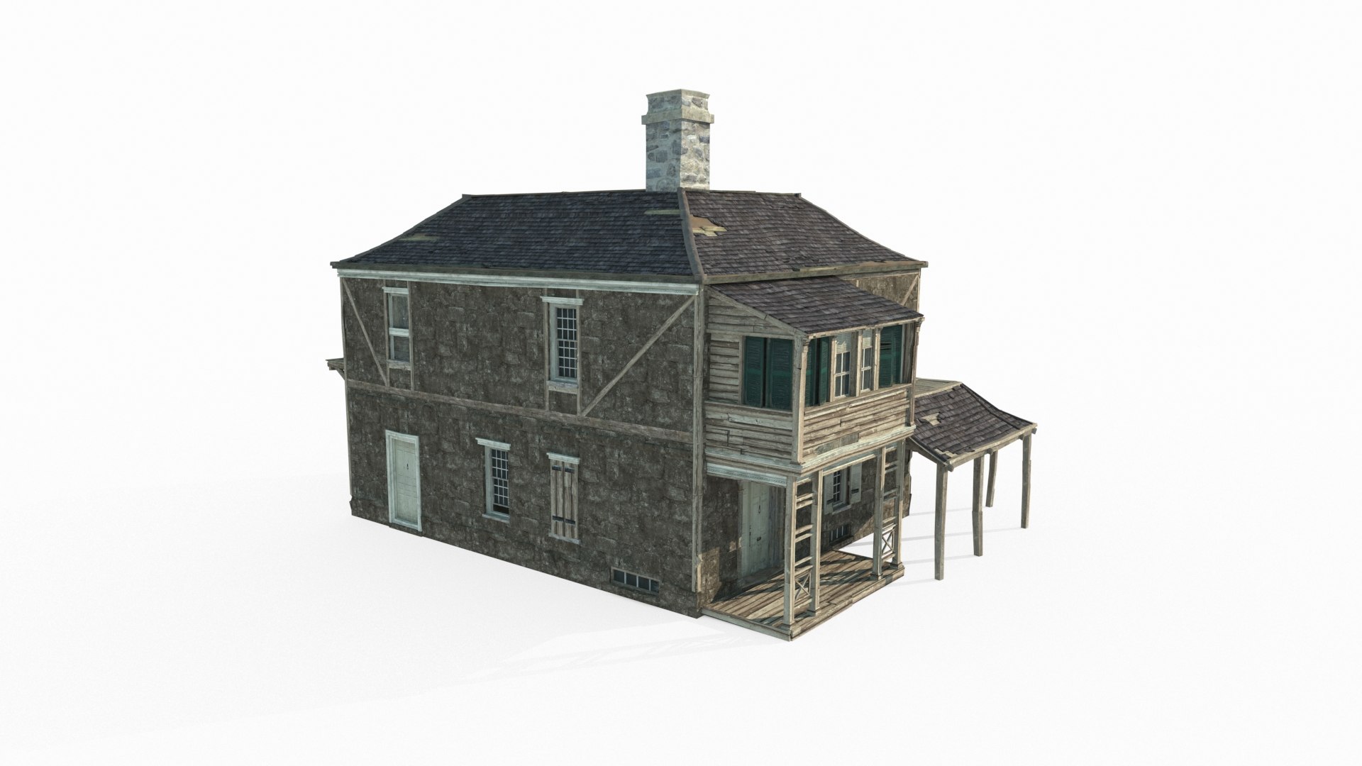 Housing Construction During The Colonial Period 3D - TurboSquid 2190944