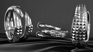 Claw bracelet 3D model