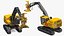 Tigercat 855D Feller Buncher de esteiras sujo