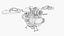 Sci-Fi Hovercraft Helicopter VTOL Tiltrotor Glider Plane Flying Aircraft Vehicle 04