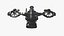 Sci-Fi Hovercraft Helicopter VTOL Tiltrotor Glider Plane Flying Aircraft Vehicle 04