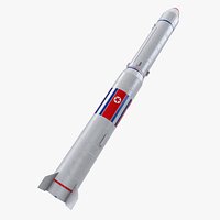 No dong A North Korean Missile 3D Model