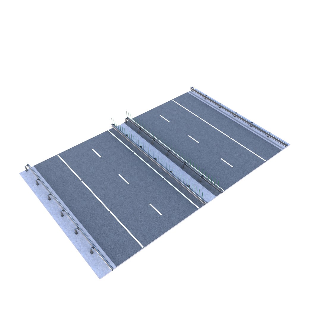 Tileable Freeway V1 Model - TurboSquid 2089556