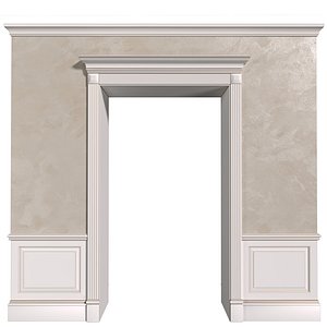 Classic Door Portal Doorway opening Ottocento Decorative Wall Panels model