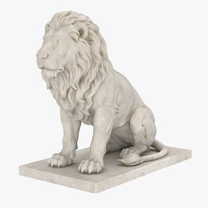Lion Statue Sitting Neutral
