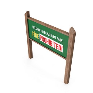 Wooden 3D Model - Realistic and Sign 3D model