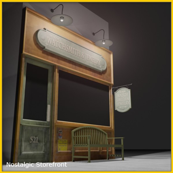 3d storefront construction