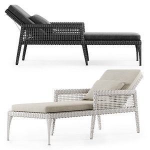 3D rattan lounge