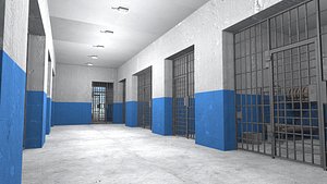 vr prison cell interior 3D model