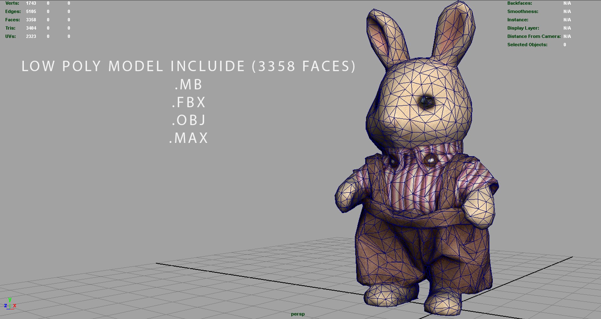 rabbit father 3d 3ds