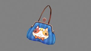 cartoon crossbody bag for girl Low-poly 3D model