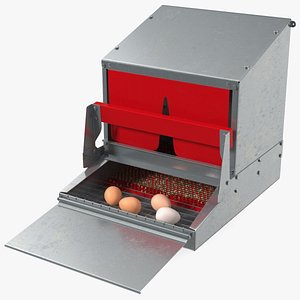 Small Reversible Rollaway Nest Box with Eggs