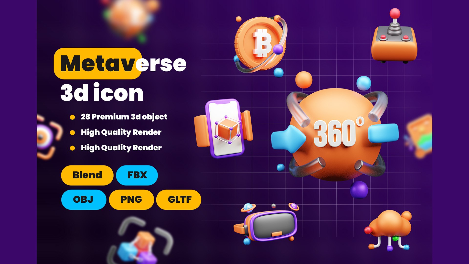 3D Metaverse Gaming 3d Illustration Icon Pack - TurboSquid 2245739