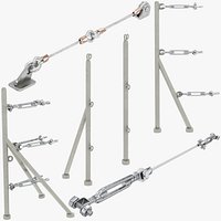 Ship Handrails Posts Collection V4
