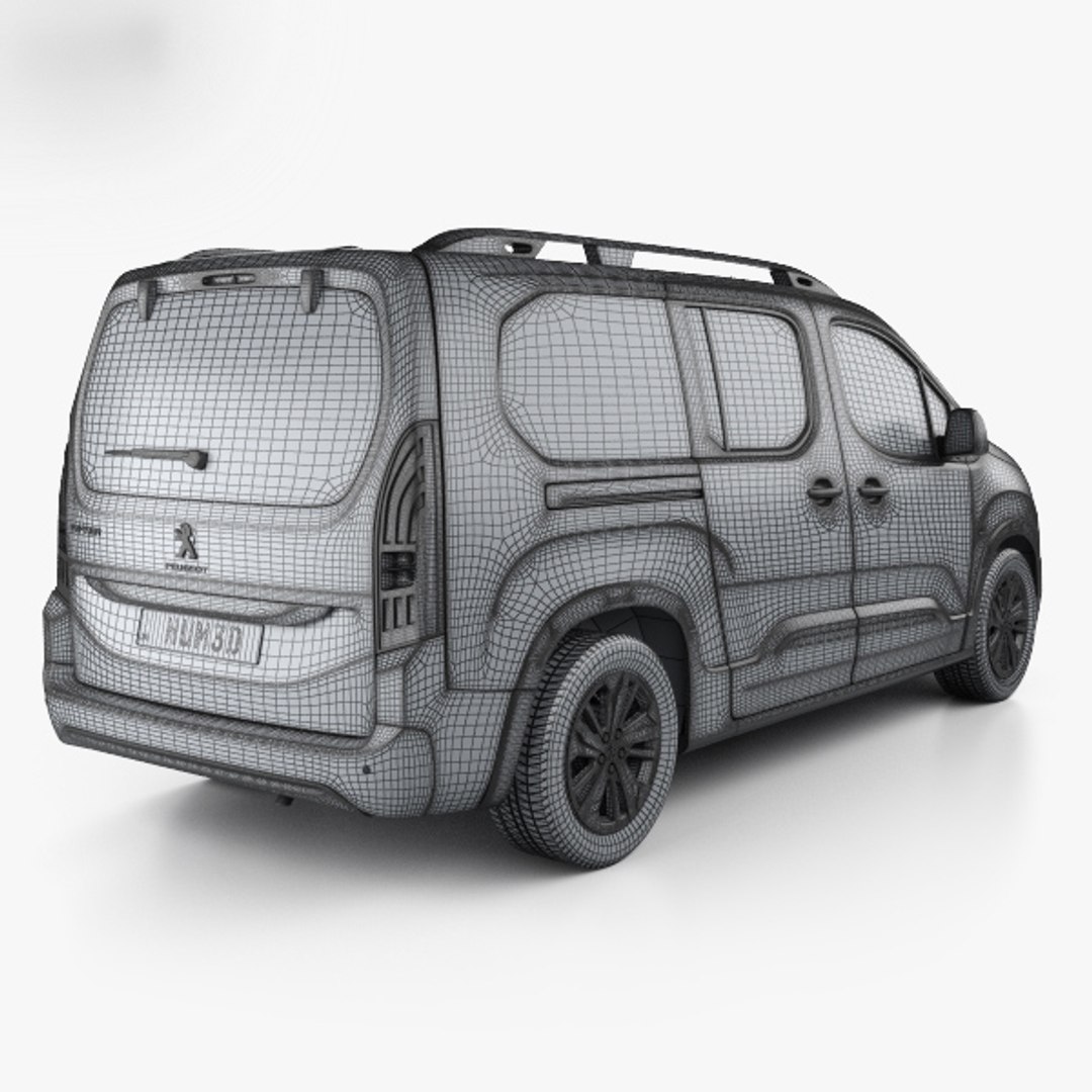 Peugeot rifter long 3D model - TurboSquid 1419955