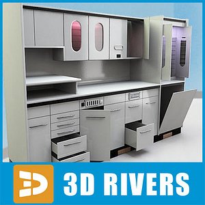 Dental cabinet set by 3DRivers