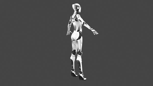 3D Female Cyborg Robot Police Officer model - TurboSquid 1713829