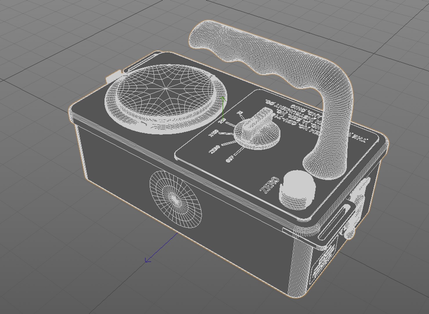 Geiger Counter 3d Obj