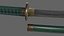PBR Katana Espada Japonesa Verde Ver.2