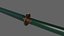 PBR Katana Espada Japonesa Verde Ver.2
